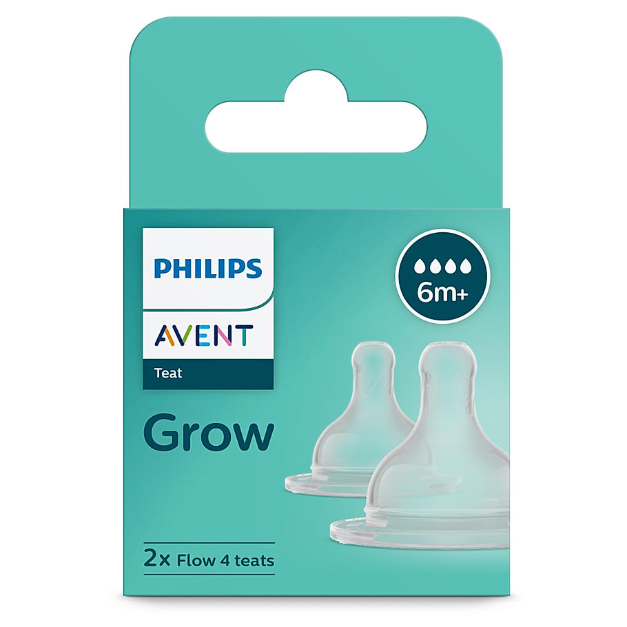 Avent Grow Teat for Babies aged months and above Flow Pack of