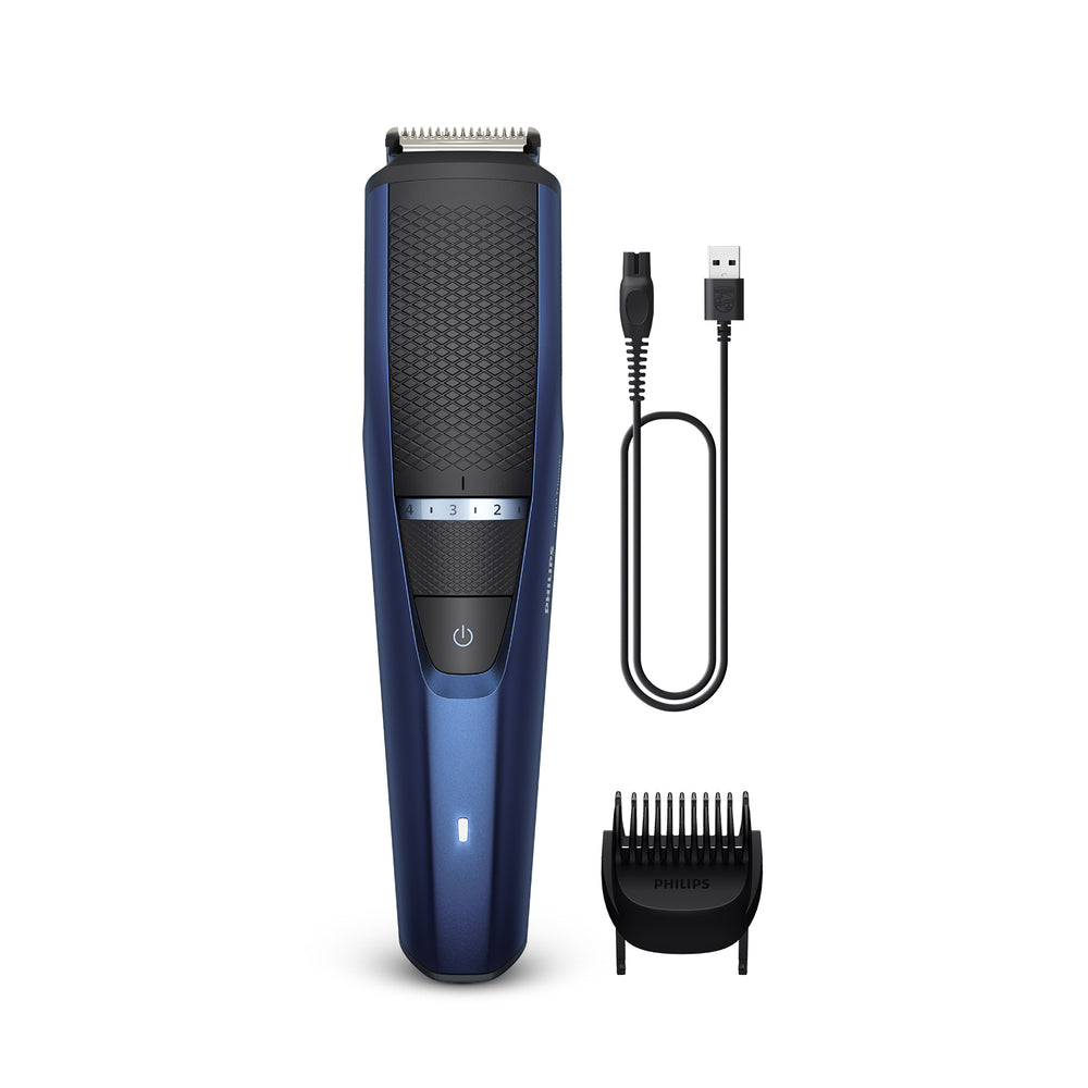 Philips Skin Friendly Beard Trimmer For Men with 10 Length Settings | Lift & Trim Technology | Self Sharpening Blades