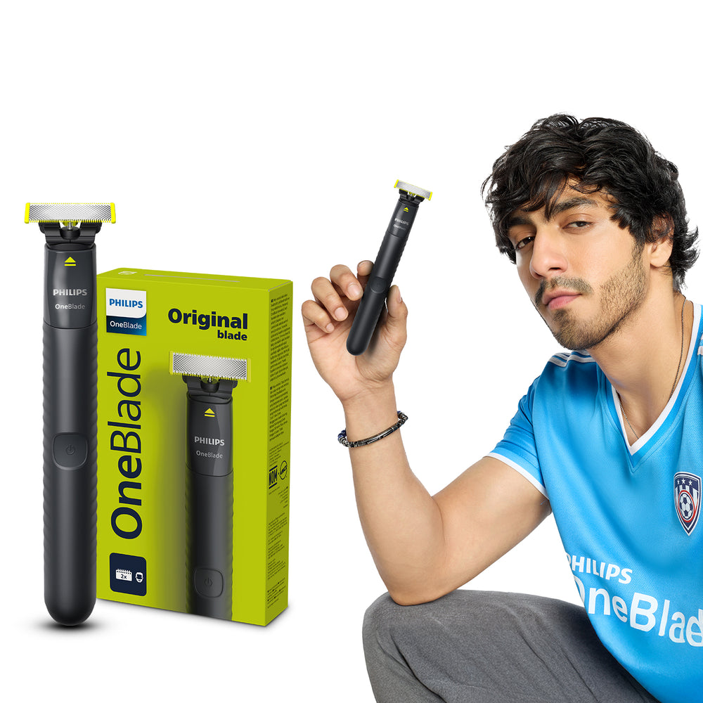 OneBlade - Hybrid Trimmer & RazorI Face + Body I No Cuts Grooming for Private Parts I Best Zero Trim for Face and Body I Includes - 2 Blades, 2 body Comb & 3 Trim combs I QP1624/10
