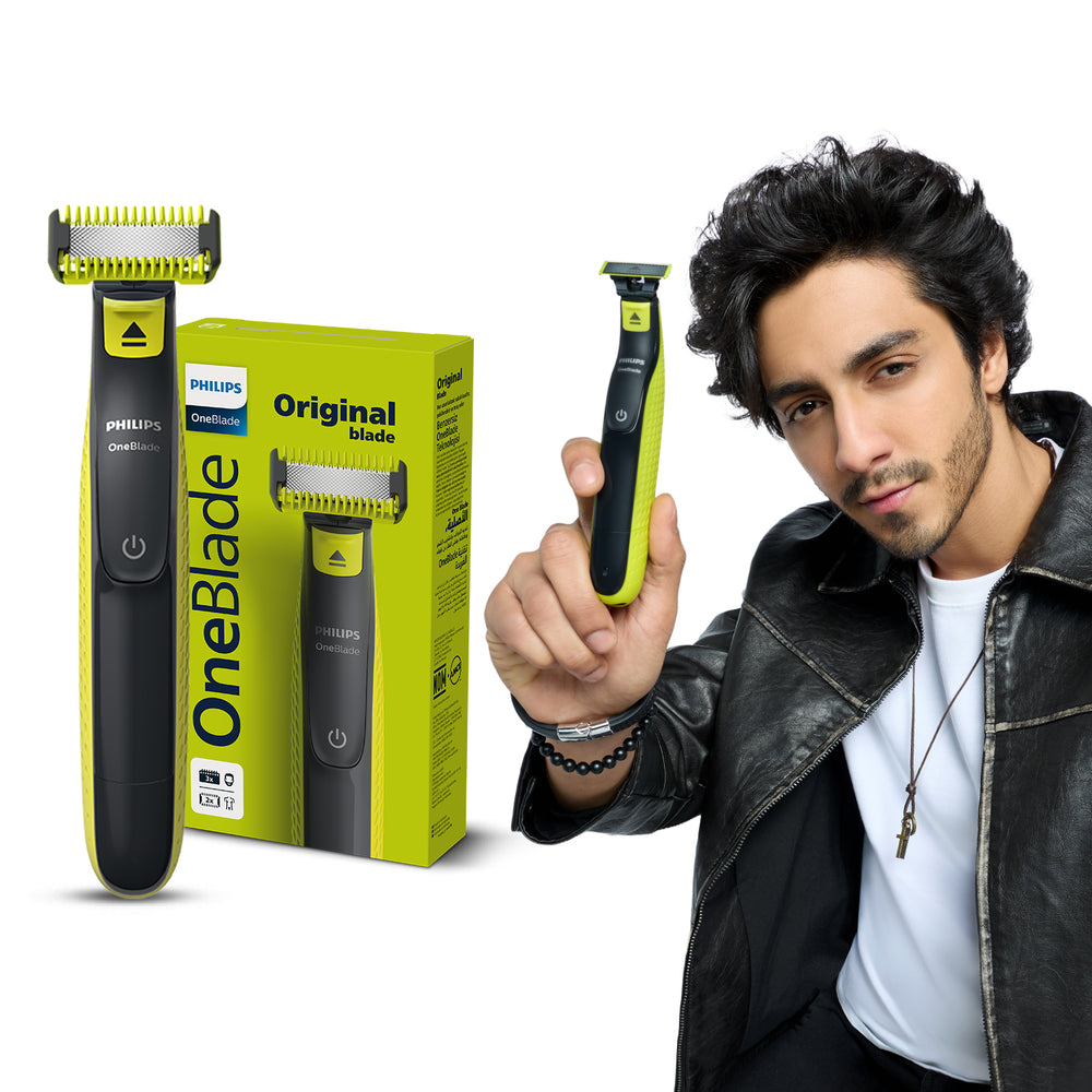 Philips OneBlade Turbo2X Face & Body Trim, Edge, Shave | Dual Protect Tech | Suits all skin types & beard thickness