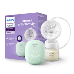 Philips Avent Portable Electric Breast Pump- | No.1 Brand Recommended by Moms Worldwide | Soft adaptive Silicon Cushion | One Size Fits all | 4 + 4 Expression and Stimulation settings | Quiet Motor | USB Charging SCF323/11