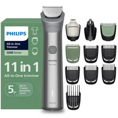 Philips All in One Trimmer with 11 Attachments- Face, Hair, Nose, Body, Intimate | Beardsense Technology |Self Sharpening Steel Blades