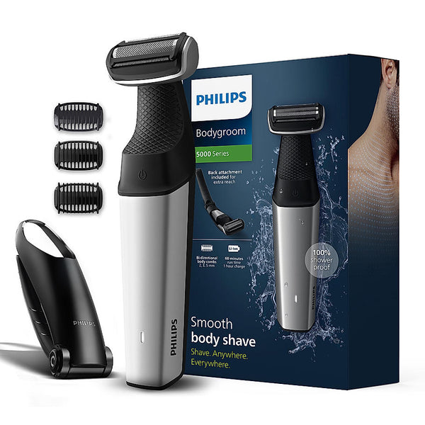 Bodygrooming Trimmer- | Bidirectional, Showerproof Groin and body trimmer | C2D contour following with skin protect technology | Safe even below the belt | BG5021/15