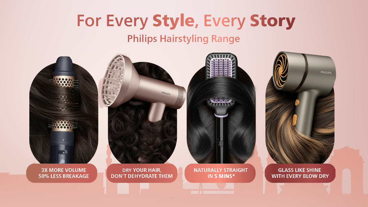 Hair Dryer with ThermoShield Advanced Technology | Ion Function | Brushless DC Motor | Scalp Care | Rose Champagne | BHD833/10