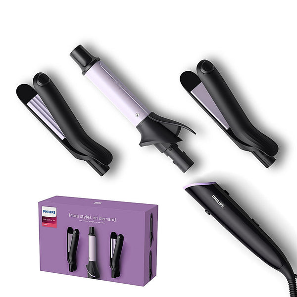 Multi Styler - | Straighten, Curl or Crimp with a Single Tool | Quick Click Release Technology | BHH816/00 | With 6 Month Warranty Just For Employees*
