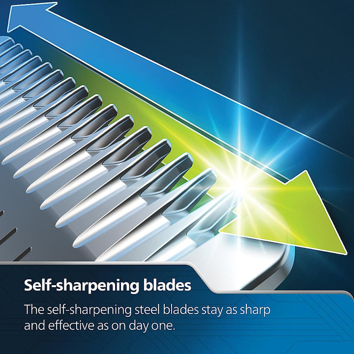 Pro Beard Trimmer and Styler-| Titanium blades, 2.5x higher precision, Beard Sense tech, 5 mins quick charge, 20 length settings, 6X longer battery life, BT3441/30