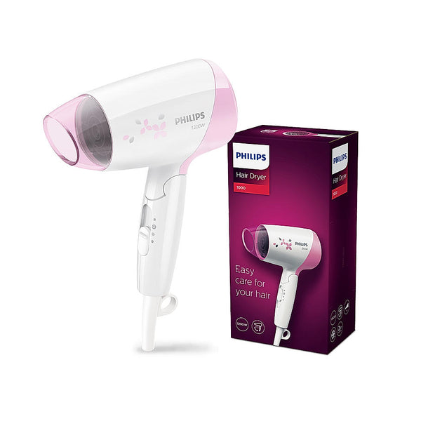 Hair Dryer- Thermoprotect Technology | On The Go Dryer | 3 Heat & Speed Settings | Quick, Gentle Drying for Shiny Hair | HP8120/00-EMP