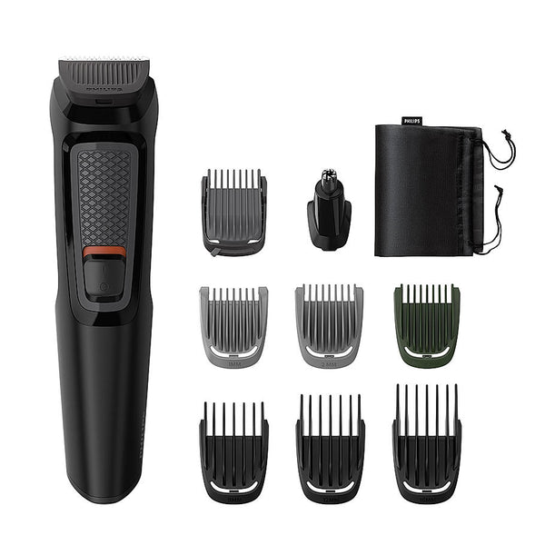 All in One Trimmer- | 9 in 1 Face, Ear, Nose and Body I Effortless Grooming at Home I Self Sharpening Stainless Steel Blades I No Oil Needed I 3 year warranty I 60 min runtime I MG3710/65 | With 6 Month Warranty Just For Employees*