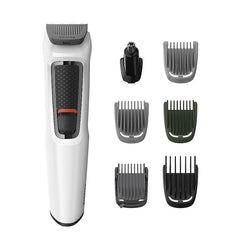 All in One Trimmer- | 7 in 1 Face, Ear, Nose and Body I Effortless Grooming at Home I Self Sharpening Stainless Steel Blades I No Oil Needed I 3 year warranty I 60 min runtime I MG3721/65 | With 6 Month Warranty Just For Employees*