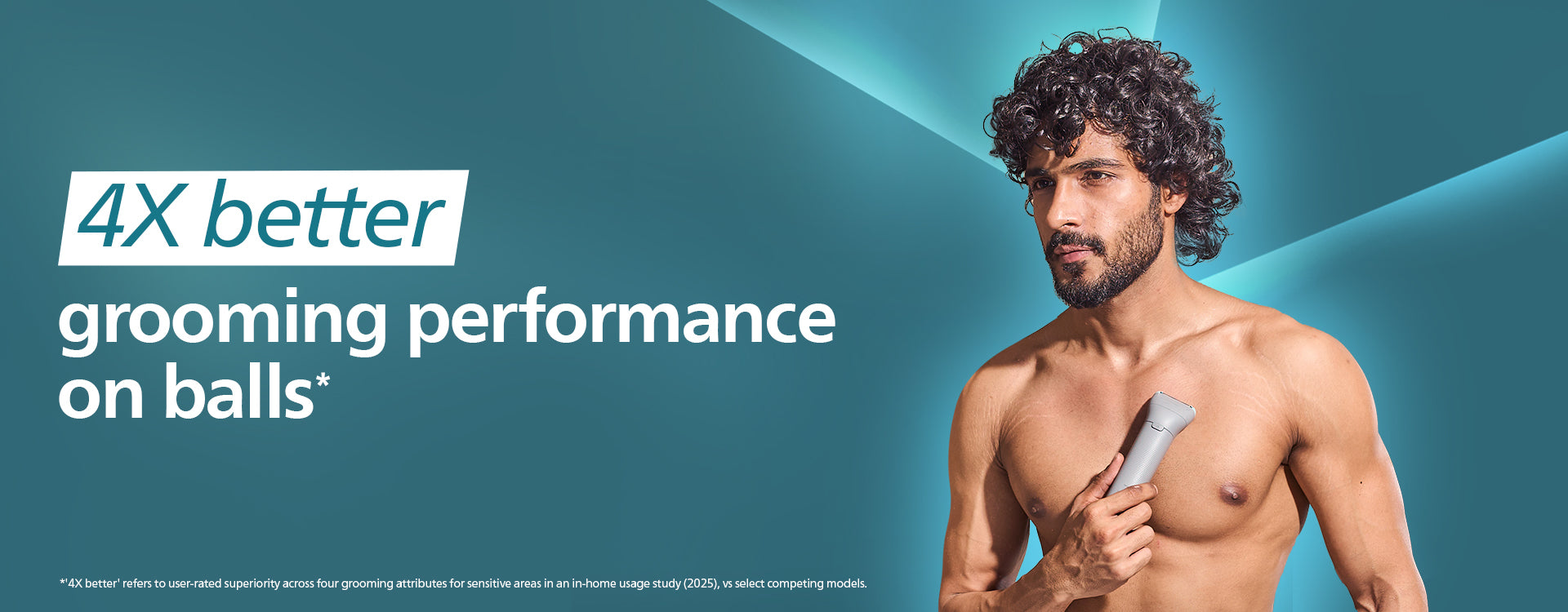 Philips Body Trimmer for Men, SkinSafe Grooming for Back, Body & Private Parts