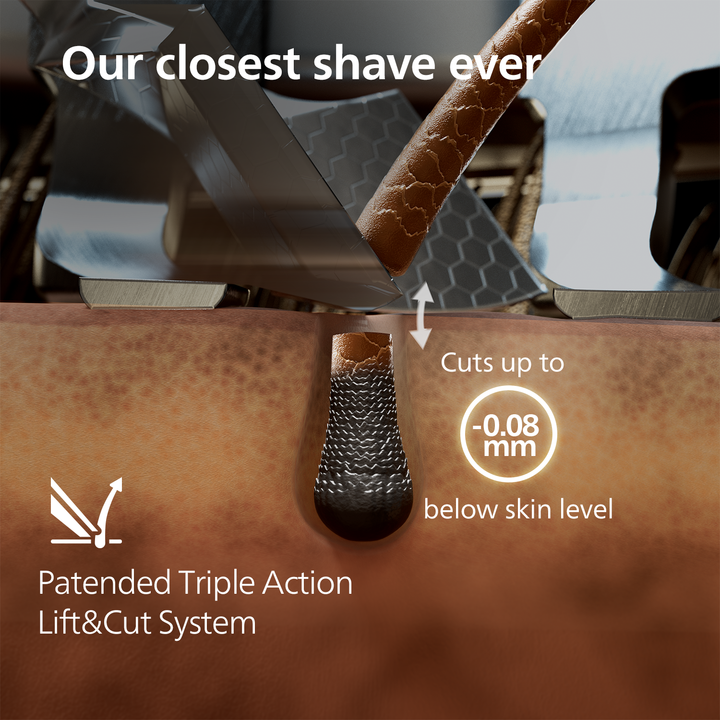 Philips Shaver i9000 Prestige Ultra, Wet & Dry Electric Shaver, Dark Slate, Skin IQ Pro Technology, Triple Lift & Cut System, 360 Rotating NanoTech Precision Blades, 5 Shaving Modes, Model XP9402/11