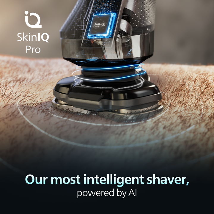 Philips i9000 Prestige Ultra XP9404/46 Wet & Dry con SkinIQ Pro (Philips Series i9000 Prestige Ultra Wet & Dry Shaver Silver)