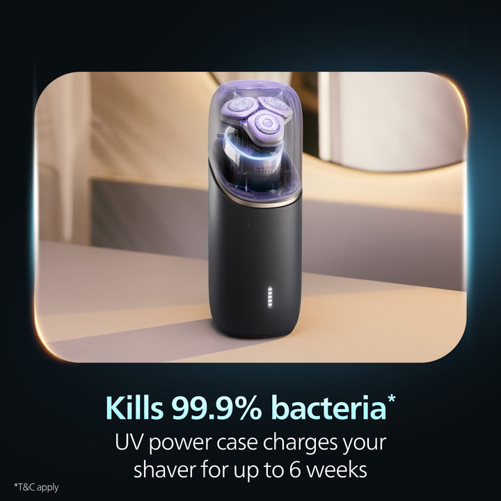 Philips i9000 Prestige Ultra XP9404/46 Wet & Dry con SkinIQ Pro (Philips Series i9000 Prestige Ultra Wet & Dry Shaver Silver)