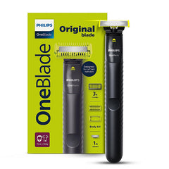 OneBlade - Hybrid Trimmer & RazorI Face + Body I No Cuts Grooming for Private Parts I Best Zero Trim for Face and Body I Includes - 2 Blades, 2 body Comb & 3 Trim combs I QP1624/10