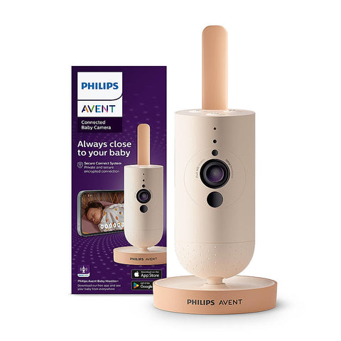 Connected Baby Monitoring Camera- | Monitor and Talk to your Baby | Soothing Sounds Button and Temperature Sensor | SCD641/00