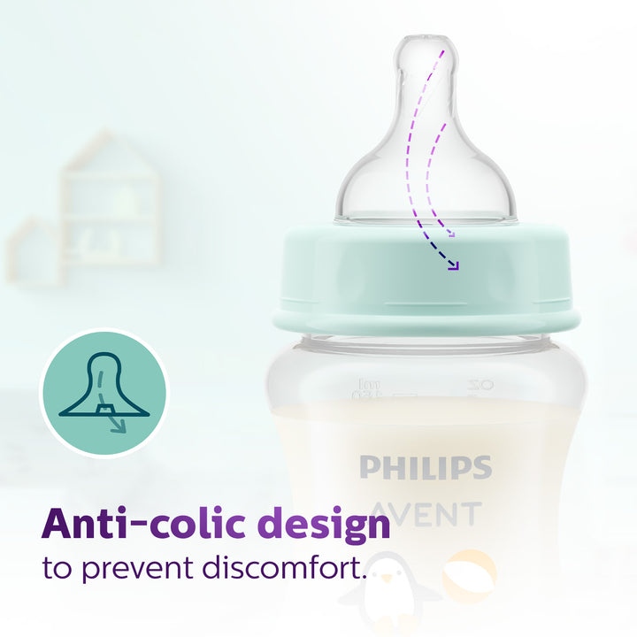 Avent- Grow Anti Colic Feeding Bottle for Babies aged 1 month and above | 250ml | Pack of 1 | BPA Free | SCF061/01