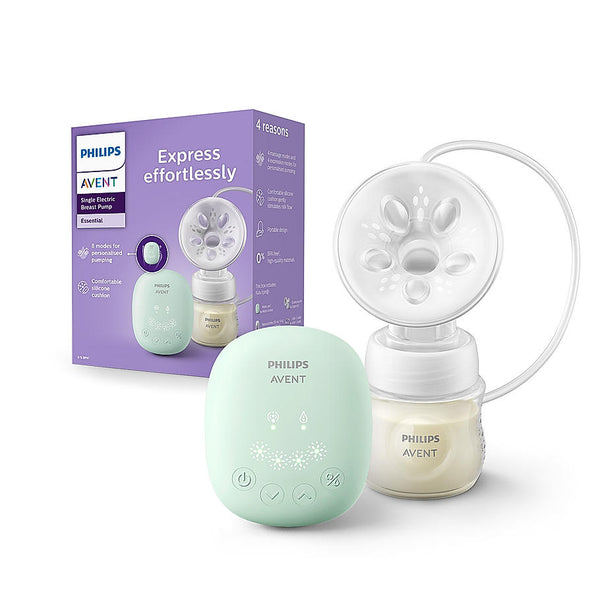 Philips Avent Portable Electric Breast Pump- | No.1 Brand Recommended by Moms Worldwide | Soft adaptive Silicon Cushion | One Size Fits all | 4 + 4 Expression and Stimulation settings | Quiet Motor | USB Charging SCF323/11